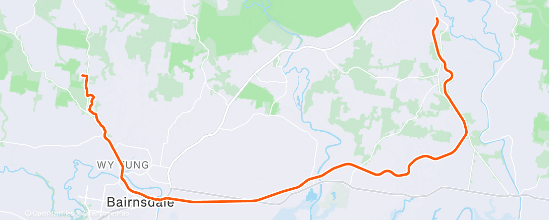 Map of the activity, Morning Ride
