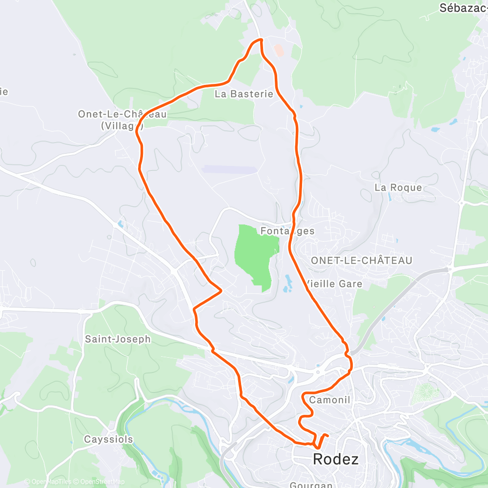 Carte de l'activité