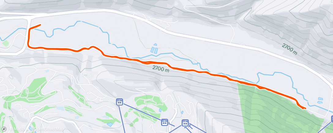 Map of the activity, Lunch Run