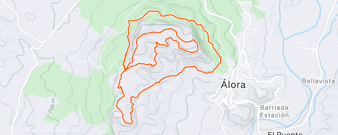 Map of the activity, Morning Trail Run
