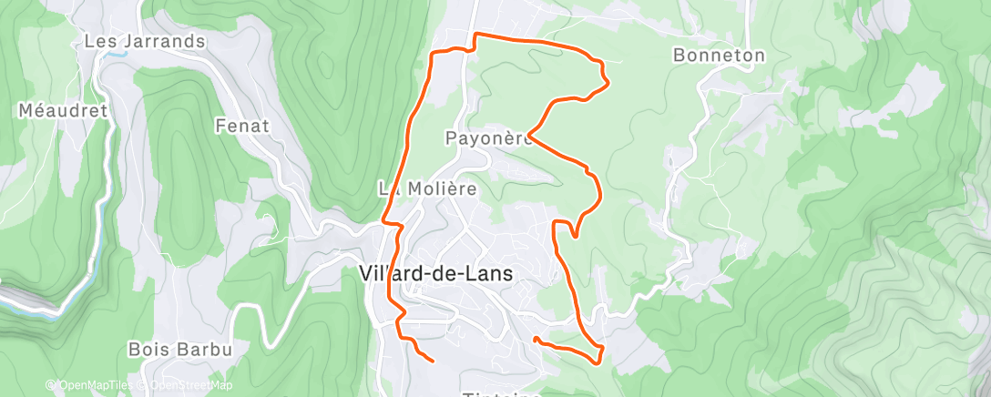 Peta aktivitas, Morning Trail Run