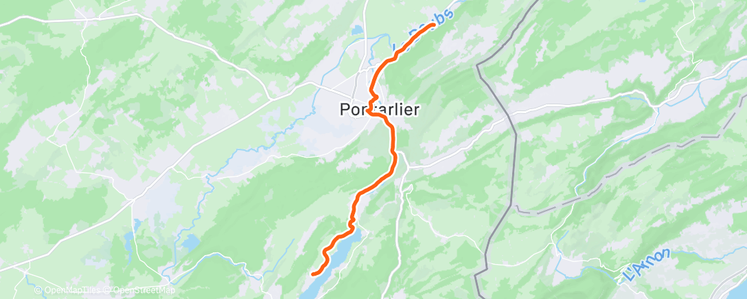 Map of the activity, Morning Ride