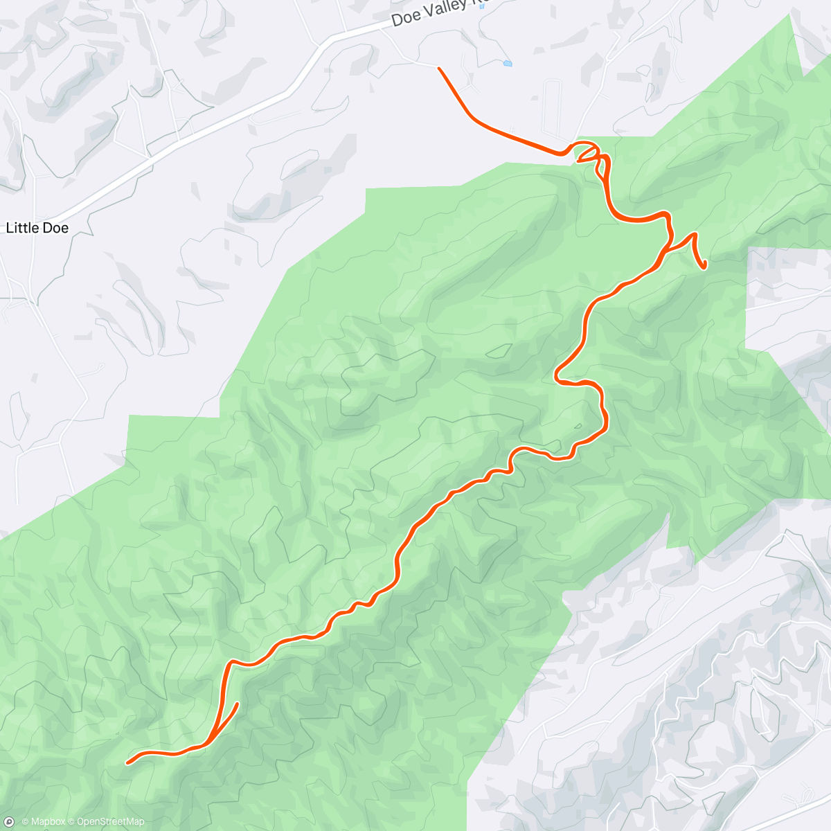 Map of the activity, Not the Kettlefoot 25k