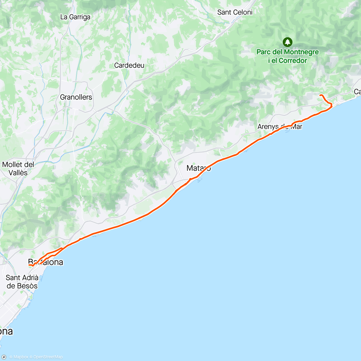Map of the activity, Blablabla Ride