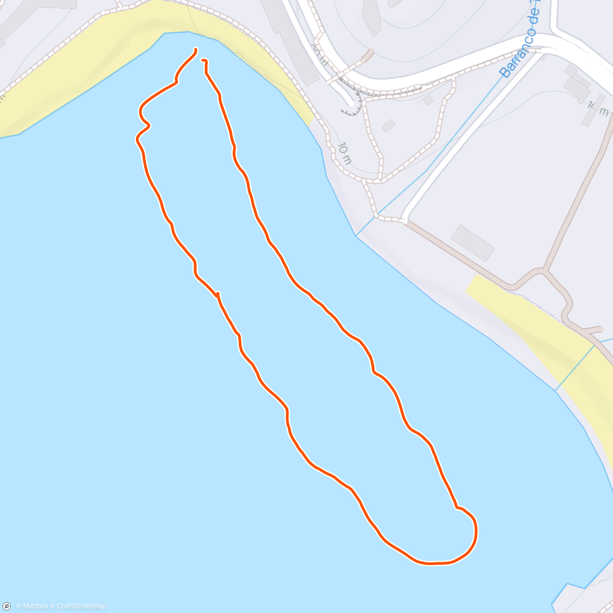 Map of the activity, Swim Test: COROS Pace 3 vs Apple Watch SE