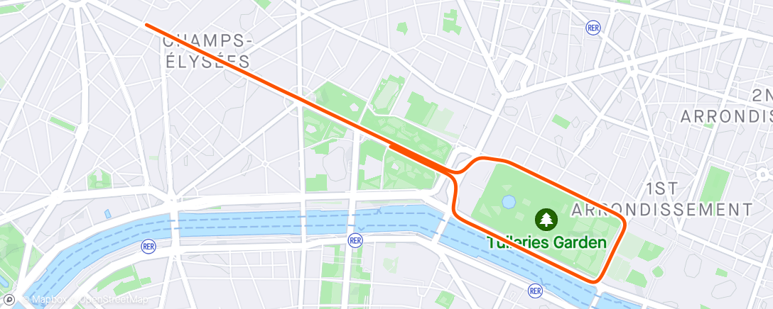 Map of the activity, Zwift - Race: Zwift Insider Tiny Race (3 of 4) (A) on Champs-Élysées in Paris