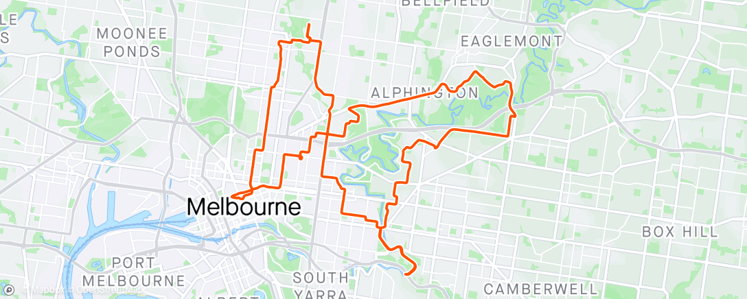 Map of the activity, Croissant ride.