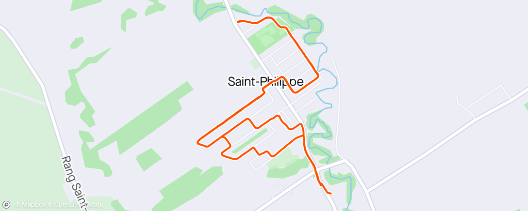 Map of the activity, Jogging poussette