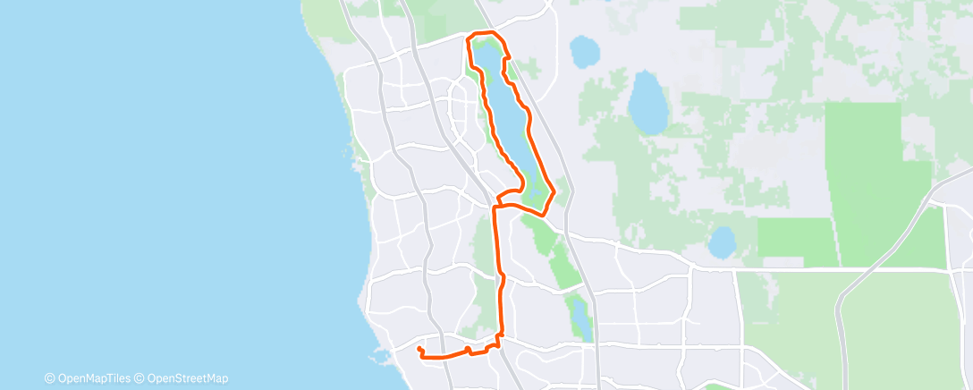 Map of the activity, Afternoon Ride
