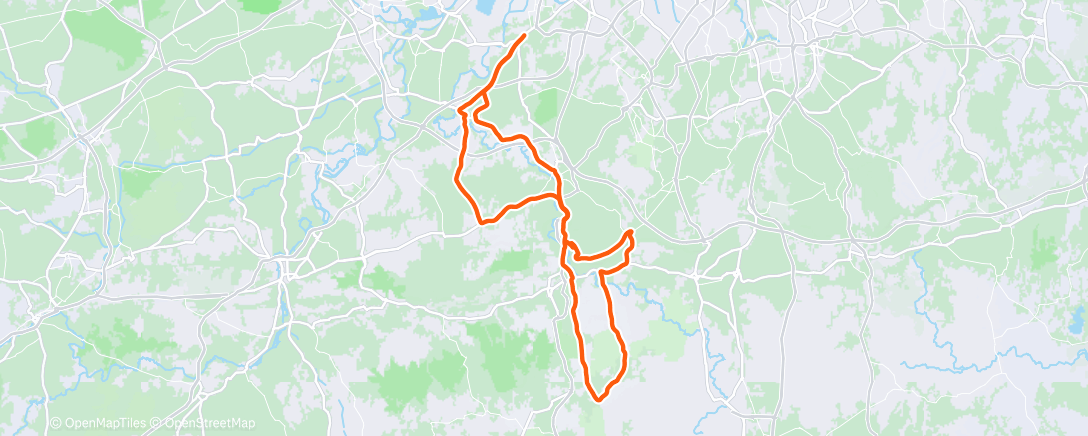Map of the activity, Ride with Grace