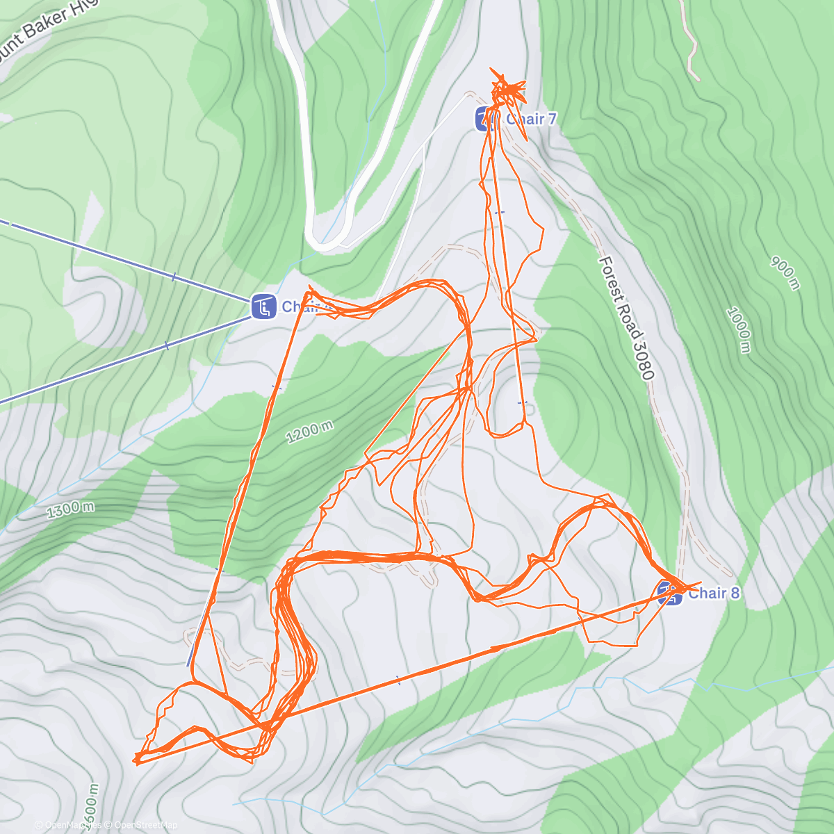 Map of the activity, Different season from a week ago | 7