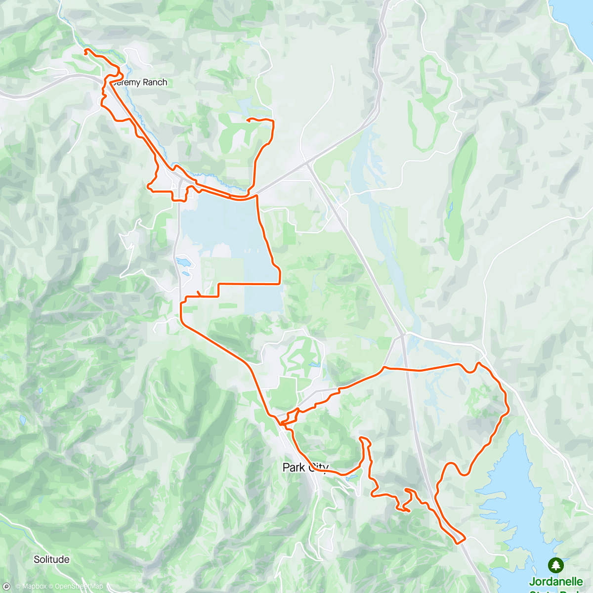 Map of the activity, 1st SPCC ride ( up Deer Crest)