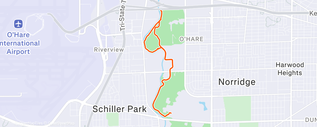 Карта физической активности (Casual trail run with Chris)