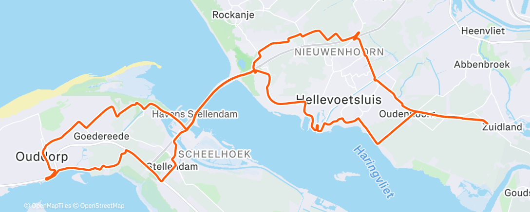 Map of the activity, Fietsen