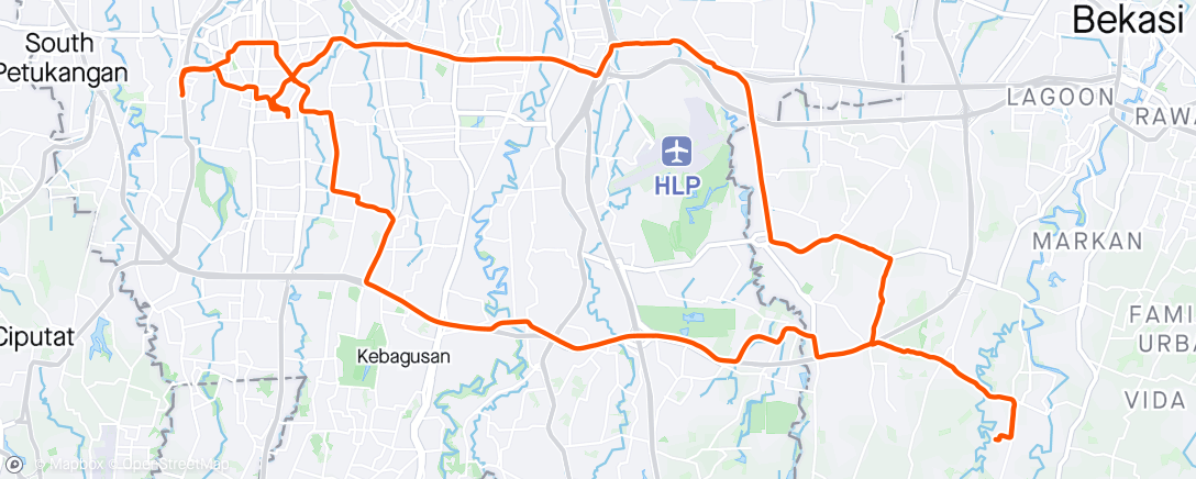 Mapa da atividade, Morning Ride