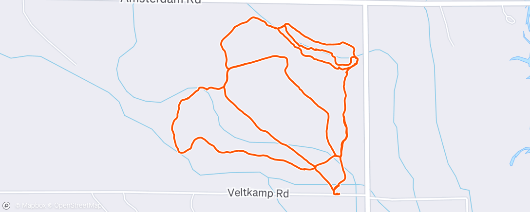 Map of the activity, Evening Walk