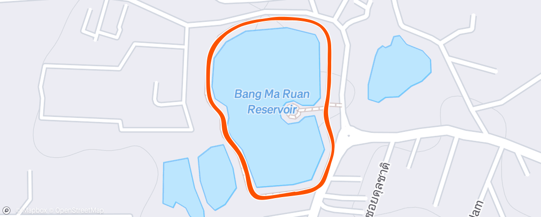 Map of the activity, Вечерний забег