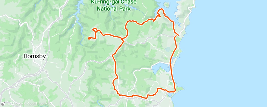 Map of the activity, ANZAC ride - lest we forget