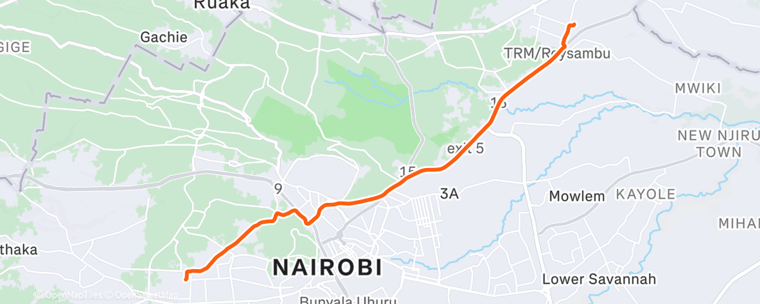 Map of the activity, Morning stretch