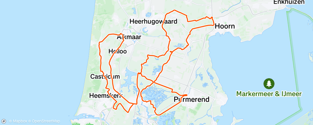 Map of the activity, Duurtraining met NHB