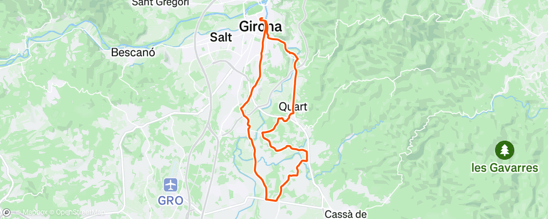 Map of the activity, Morning Ride