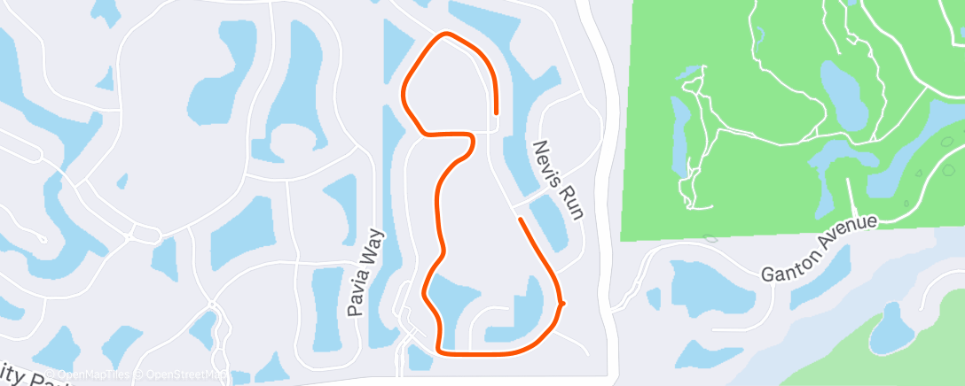 Map of the activity, Morning Walk