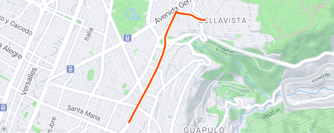Kaart van de activiteit “Vuelta ciclista nocturna”