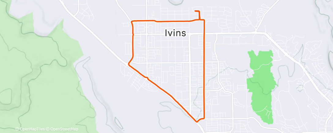 Map of the activity, Ivins