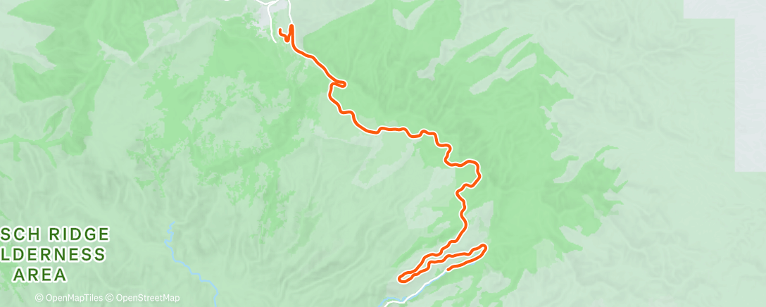Map of the activity, Afternoon Ride