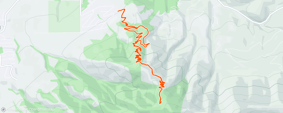 Map of the activity, Lunch Trail Run