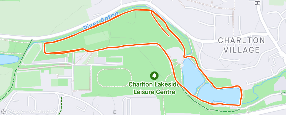 Map of the activity, Parkrun #513 (Andover #488)