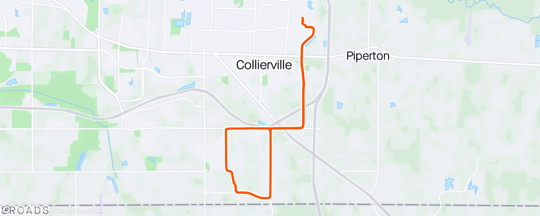 Map of the activity, SR3 test ride