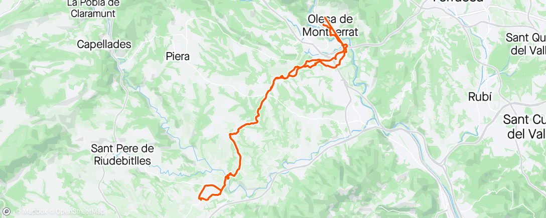 アクティビティ「Bicicleta de montaña eléctrica matutina」の地図