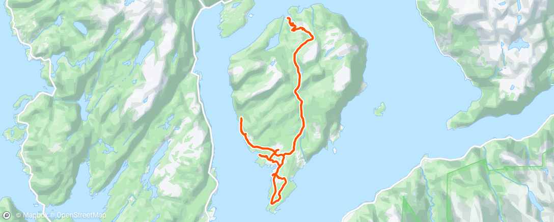 Map of the activity, Evening Run