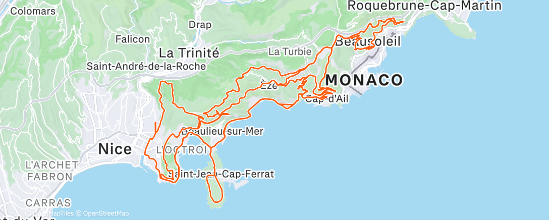 Mapa da atividade, Sortie le matin