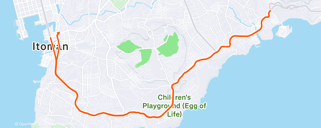 Map of the activity, Lunch Ride