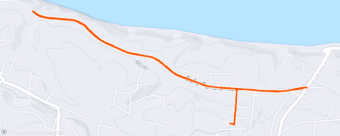 Map of the activity, La Estación 5k + that Hill