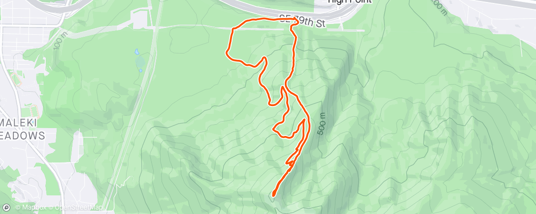 Map of the activity, Sunset at West Tiger 3
