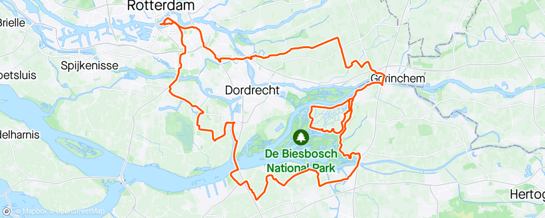 Map of the activity, Laatste “lange” ronde voor Race Around the Netherlands