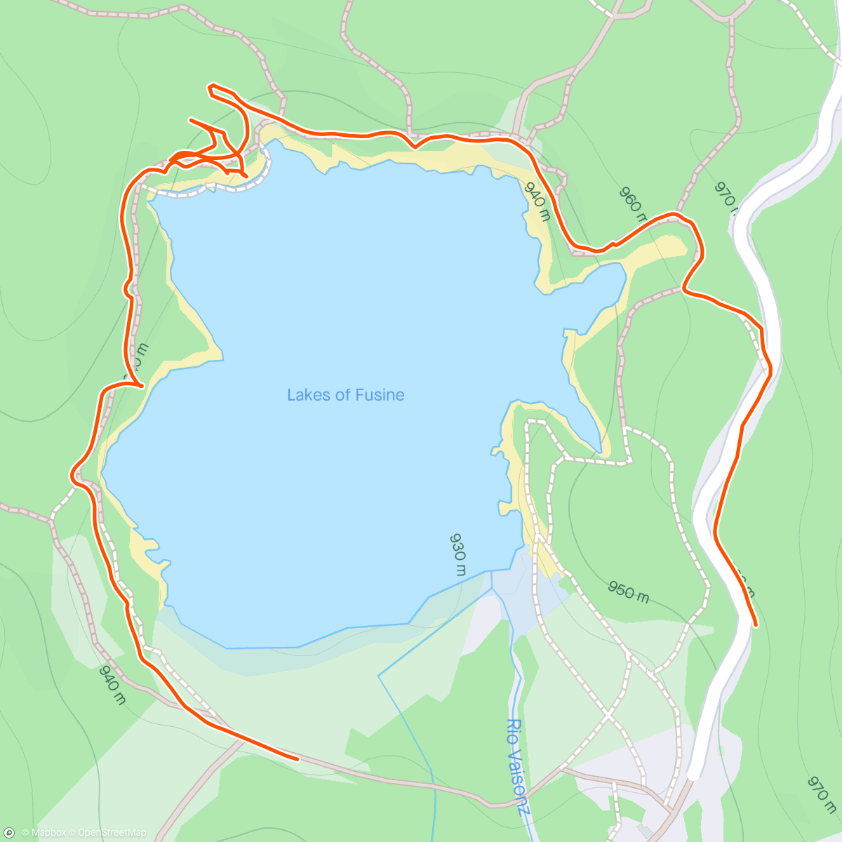 Map of the activity, Lago do Fusine🇮🇹🇮🇹