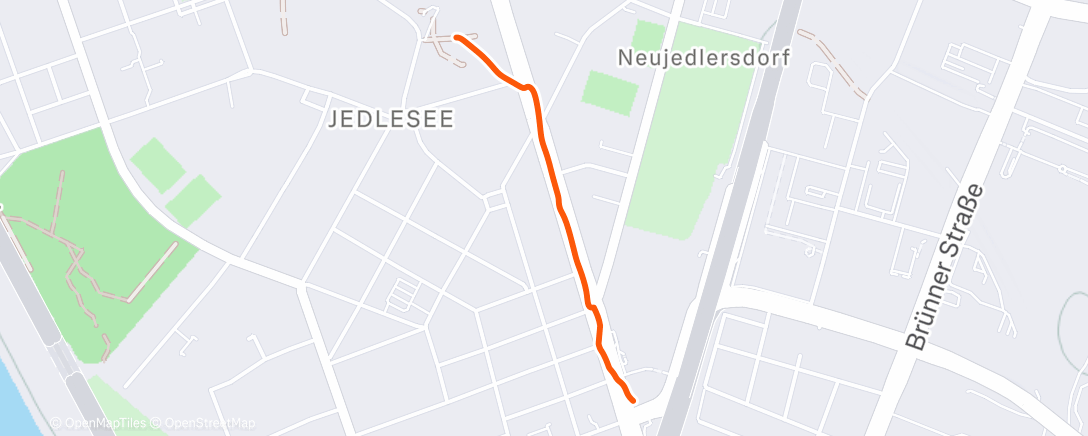 Map of the activity, Spaziergang am Morgen