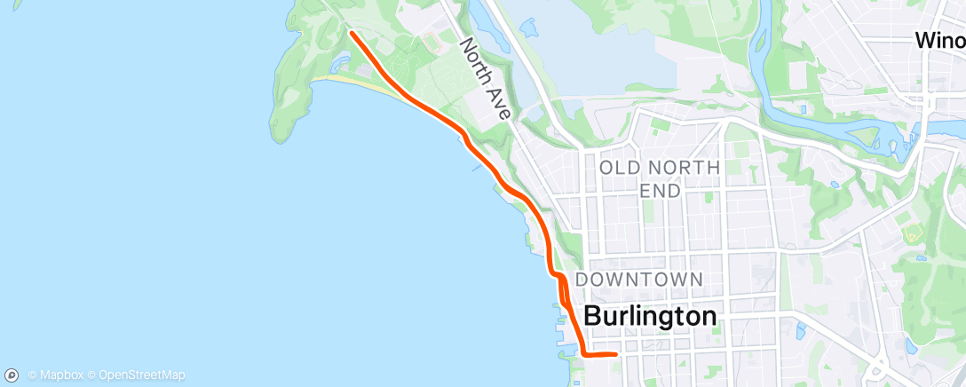 Map of the activity, Morning Run