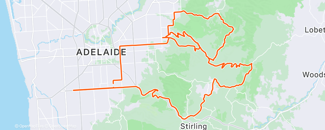 Map of the activity, Morning Ride