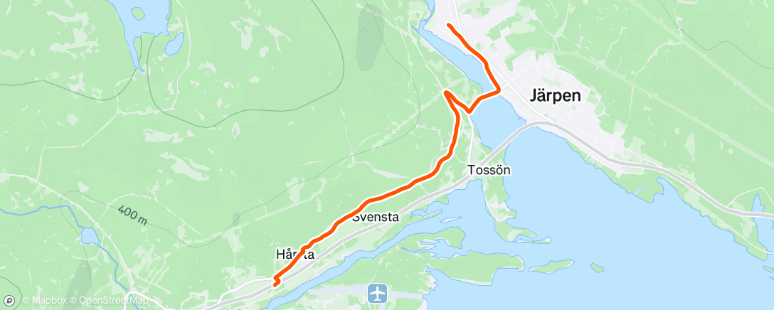 Map of the activity, Morning Trail Run
