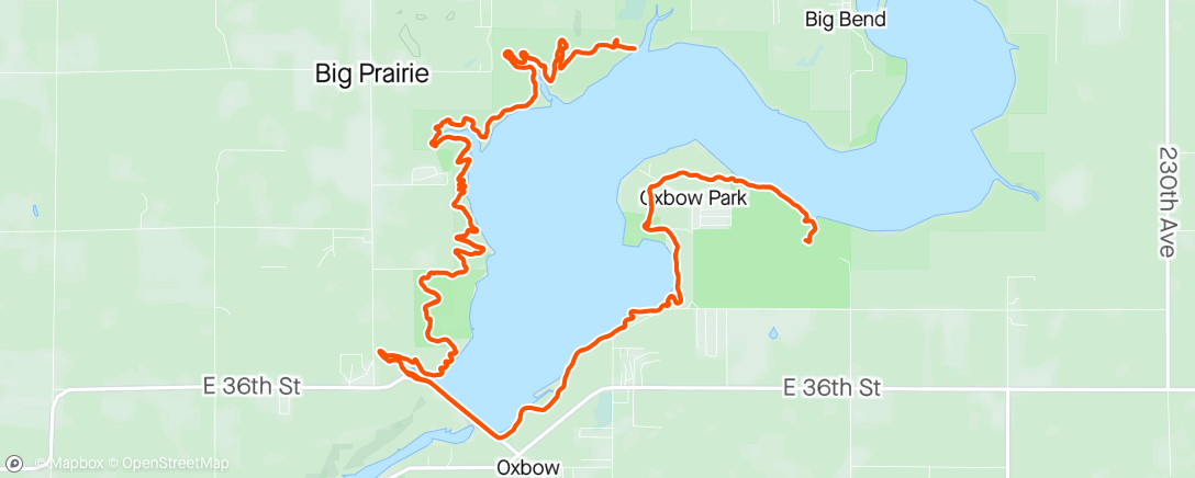 Map of the activity, First MTB since Iceman