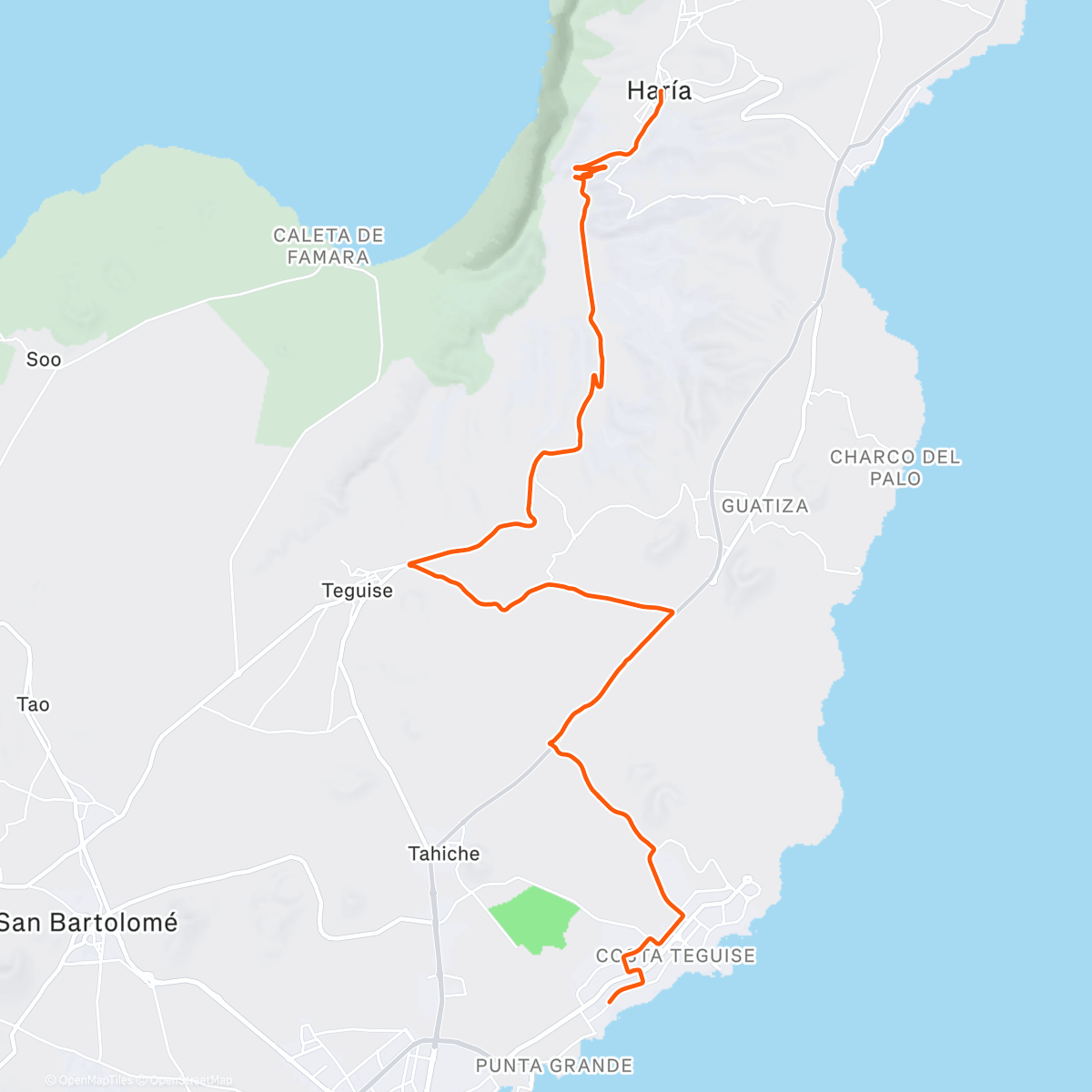 Map of the activity, Materialtest bei Orkanstärke