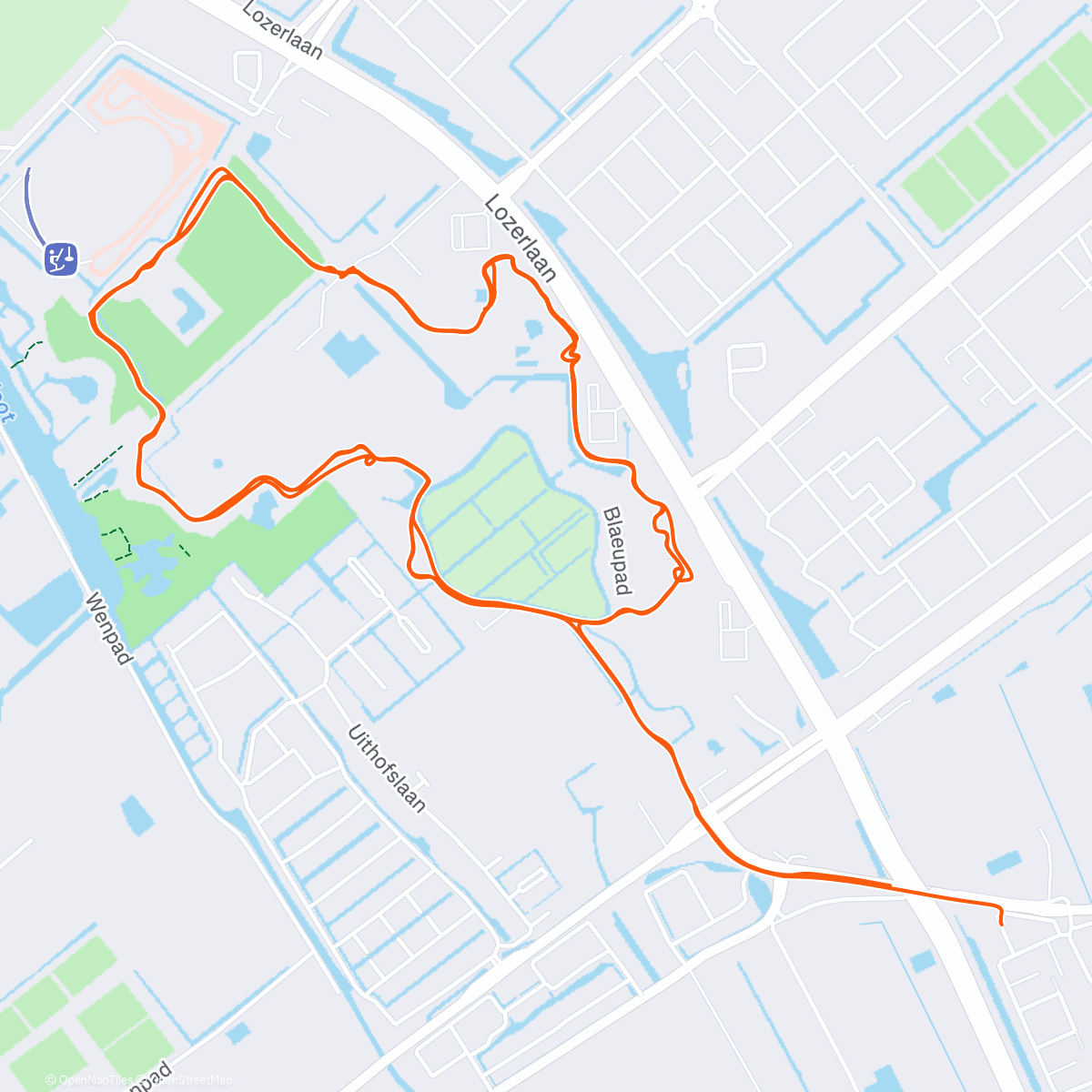 Карта физической активности (Morning Mountain Bike Ride)