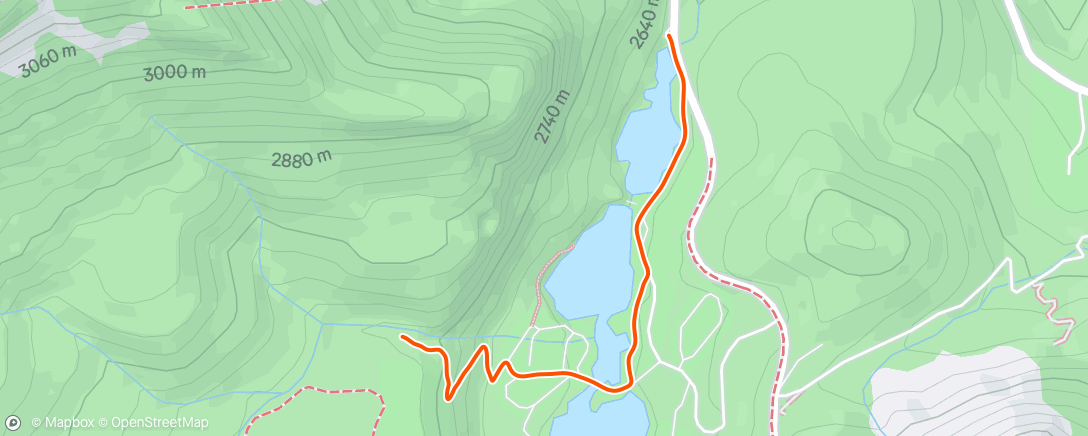 Map of the activity, Lunch Run