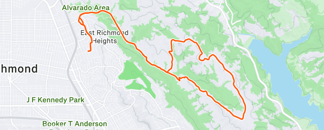 Карта физической активности (Afternoon Mountain Bike Ride)