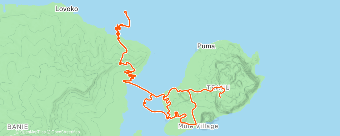 Map of the activity, reco